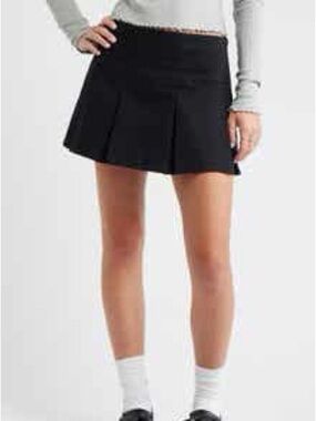 NORDSTROM bp Black Pleated Mini Skirt